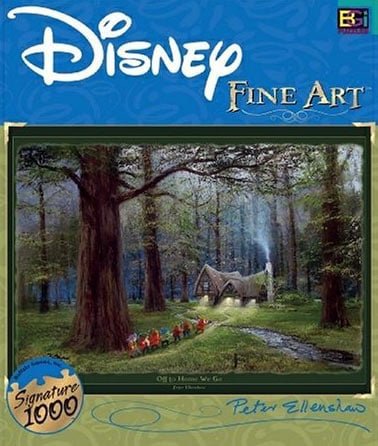 disney fine art collection, peter ellenshaw off to home we go, 1000 pieces buffalo jigsaw puzzle offtohomewego