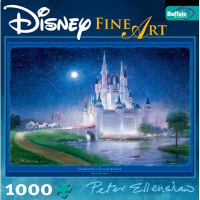 disney fine art collection, cinderella's grand arrival, bonus poster inside, peter ellenshaw art cinderellasgrandarrival