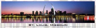 panoramic buffalo puzzles 750 pieces, breathtaking cityscapes, st.louis missouri stlouismissouri