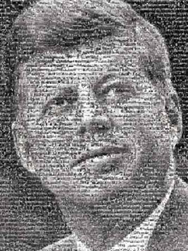 jfp photomosaic by robert silvers, jigsaw puzzle by buffalo jfk