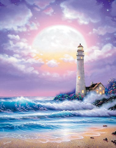 lighthouse jigsaw puzzle by clementoni aka ravensburger, 1000-pieces puzzle of a lighthouse lighthouse