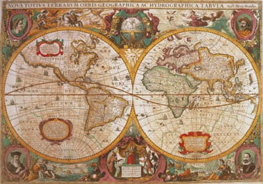 clementoni jigsaw puzzle 1000 pieces of earth old map, map puzzles and images oldmap1000