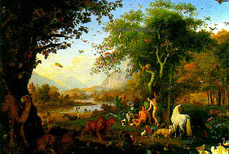 clementoni jigsaw puzzle 100 pieces scene depicting adam and eve by artist w. peter adamandeve