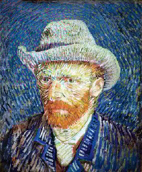 van gogh self-portrait, clementoni 1000 pieces jigsaw puzzle clementoni vangoghselfportrait