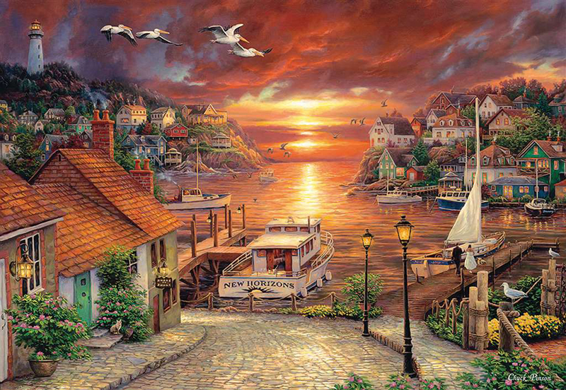 Chuck Pinson's New Horizons Beautiful light painting Clementoni jigsaw puzzle 325481 new-horizons