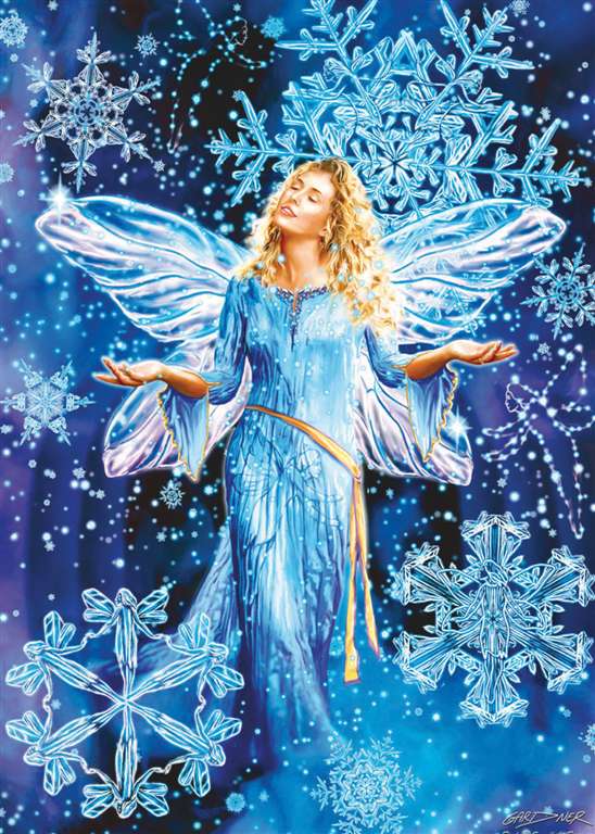 fluoresecent hidden images clementoni jigsaw puzzle 1000 piecves snowflake fairies snowflake-fairies