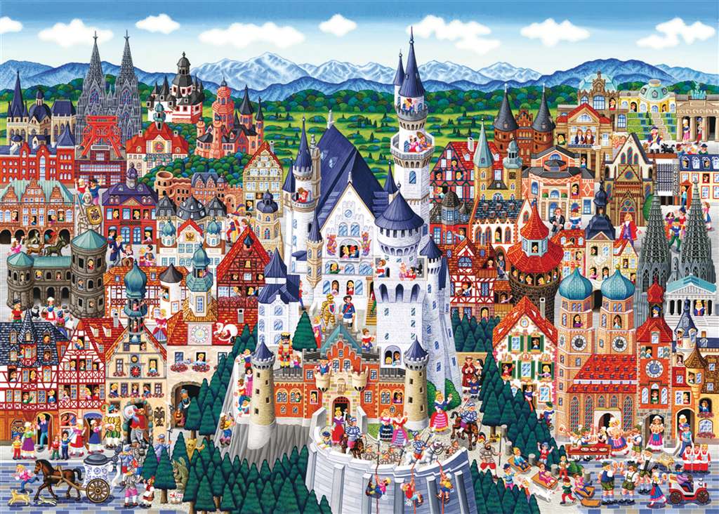fantasy line of clementoni jigsaw puzzles titled germany 1000 piece high quality puzzel germany-clementoni