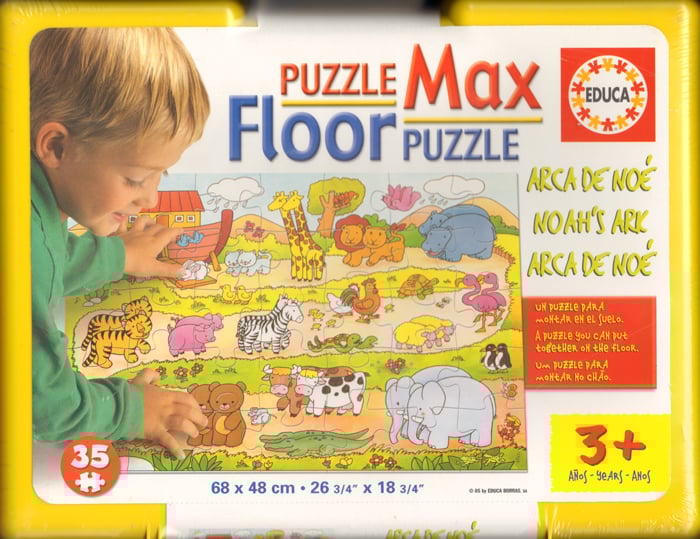 floor puzzle with giant pieces made by educa. Noah's Ark 35 piece jigsaw puzzle # 12771 noahs-ark-giant-floor-puzzle-kids
