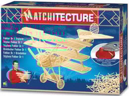fokker triplane DR1 german fighter plane three dimension jigsaw puzzle replica matchstickpuzzle fokkerdr1triplane