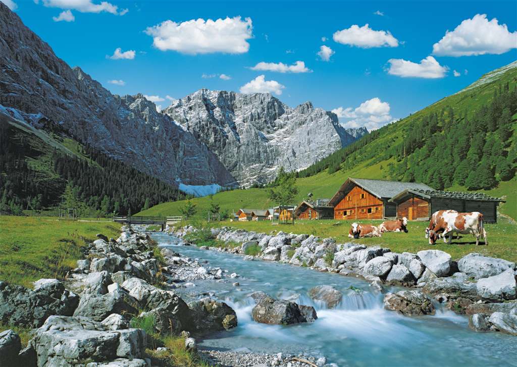 ravensburger jigsaw puzzle austrian mountains puzzel item christmas at sea world