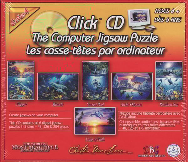 Jigsaw Puzzle CD computer games by SBG and Cristian rease lassen marine artwork artist usa clickcdthecomputerjigsawpuzzleseries4
