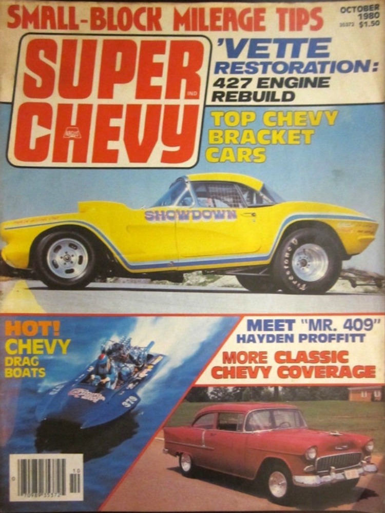 Super Chevy October 1980 Magazine Back Issue Super Chevy WonderClub