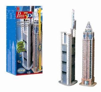 glow in the dark 3d jigsaw puzzle wrebbit skyscraper tower series glow in the dark set includes 2 bu 3d-puzzle-commerzbank-tower-messeturm