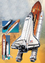 3dpuzzle space shuttle atlantis, 1000 pieces rare puzzle, america's first space shuttle, spaceshuttleatlantis