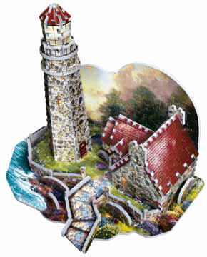 3dpuzzles from wrebbit, light of peace by thomas kinkade painter of light, inspired by award winning lightofpeace