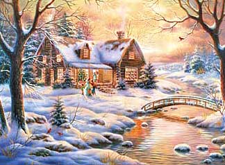 wrebbit perfalock jigsaw puzzle winterblessings judygibson artist nature scene 1000 foam back pieces flat-2d-jigsaw-puzzle-winter-blessings