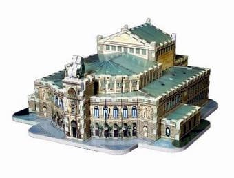 opera house dresden, jigsaw puzzle by wrebbit, 3d puzz puzz3d semperoperdresden