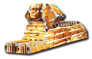 sphinx 3d puzzle, rare mini puzzles, wrebbit puzz3d sphinx sphinx