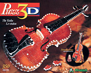 violin 3d jigsaw puzzle, rare jigsaw puzzle by wrebbit violin theviolin