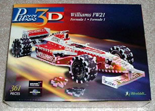 williams fw21 3d jigsaw puzzle, formula 1 rare foam puzzle model williamsfw21