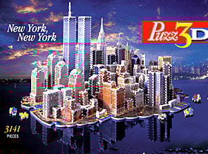 new york city 3d jigsaw puzzle by wrebbit, rare puzz3d of new york newyorknewyork