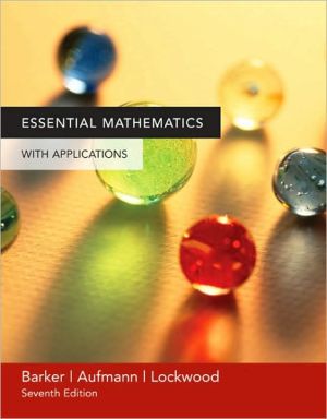 Essential Mathematics With Applications written by Vernon C. Barker