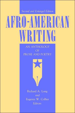 Afro-American Writing written by Richard A. Long