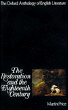 The Oxford Anthology of English Literature: The Restoration and the Eighteenth Century written by Martin Price