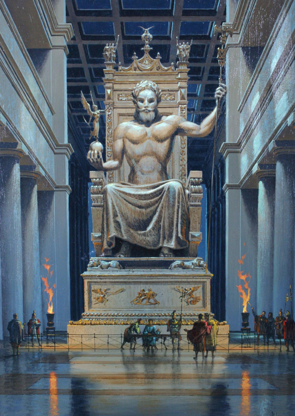 Statue of Zeus at Olympia Poster