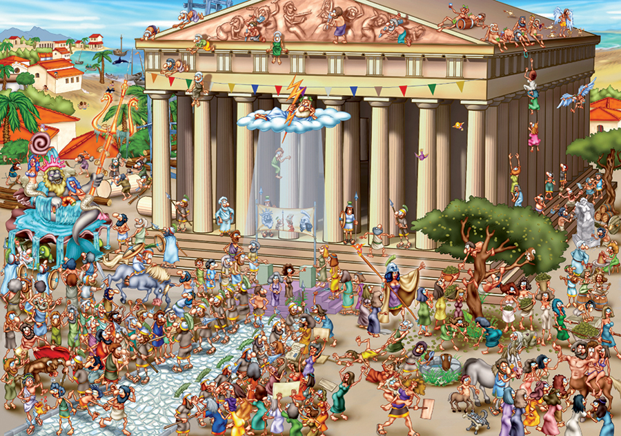 Statue of Zeus at Olympia Jigsaw Puzzle