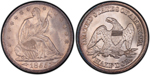 U.S. 50-cent Half Dollar 1855 Coin