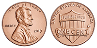 United States Penny 2019 USA Cent