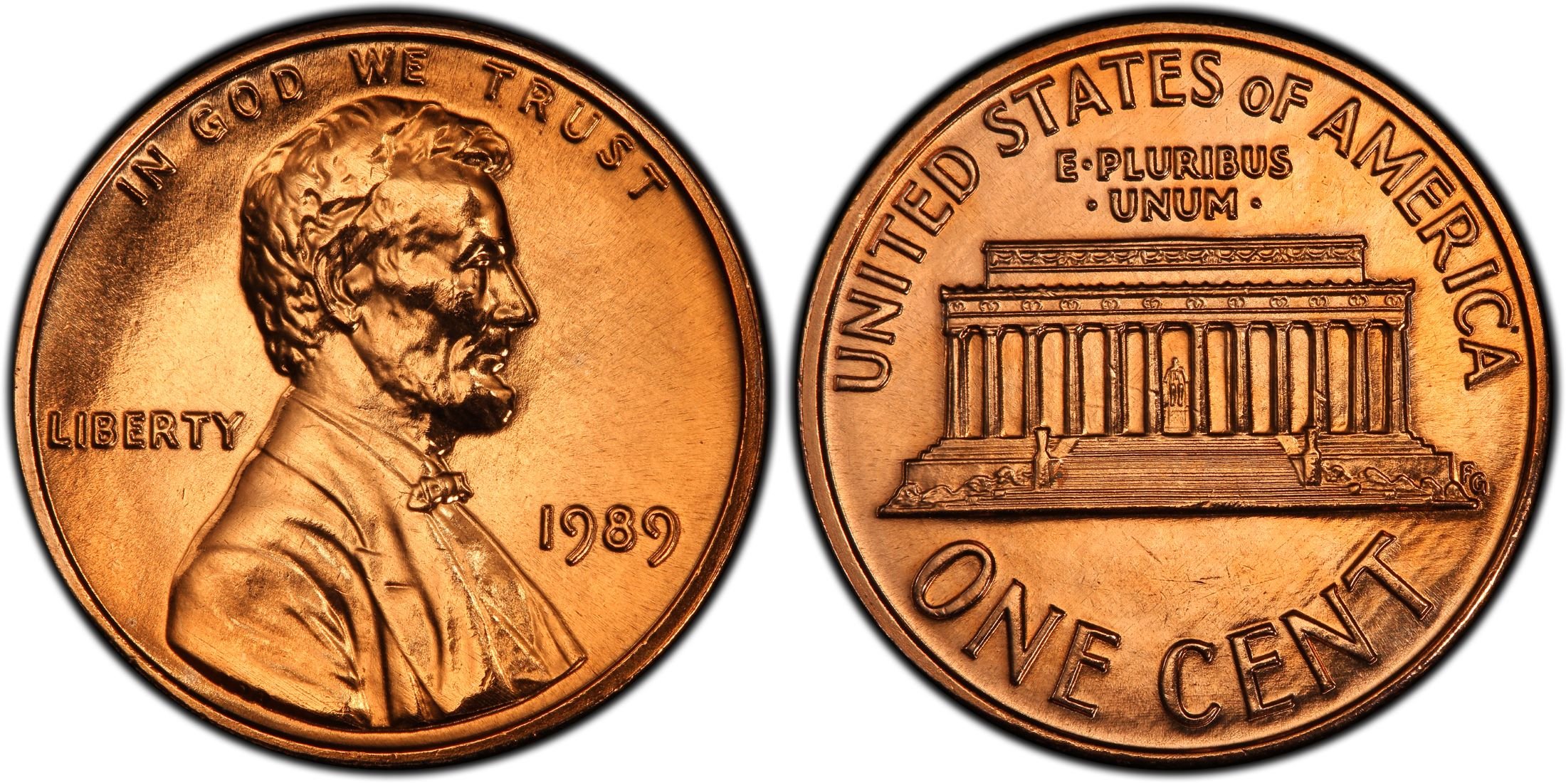 US One Cent Coin From 1989 USA Penny For Numismatic Collectors us-one-cent-coin-from-1989-usa-penny-for-numismatic-collectors