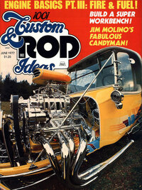 1001 Custom & Rod Ideas June 1977 magazine back issue cover image