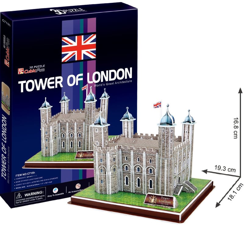 tower of london 3d puzzle tower-london-3d-40-pieces