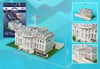 white house 3d puzzle, home of the president of the united states jigsaw puzzle of the federal build