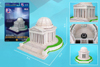 Jefferson Memorial, 35 Piece 3D Jigsaw Puzzle Made by 3D-Puzzle