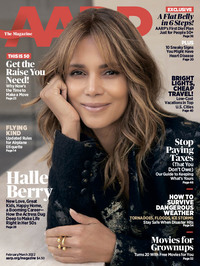Halle Berry magazine cover appearance AARP February/March 2022