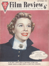 Doris Day magazine cover appearance ABC Film Review September 1953