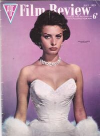 Sophia Loren magazine cover appearance ABC Film Review July 1959