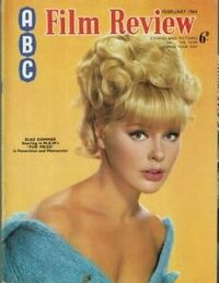 Elke Sommer magazine cover appearance ABC Film Review February 1964