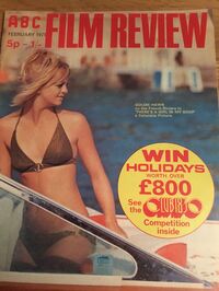 Goldie Hawn magazine cover appearance ABC Film Review February 1971