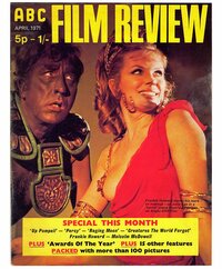 Julie Ege magazine cover appearance ABC Film Review April 1971
