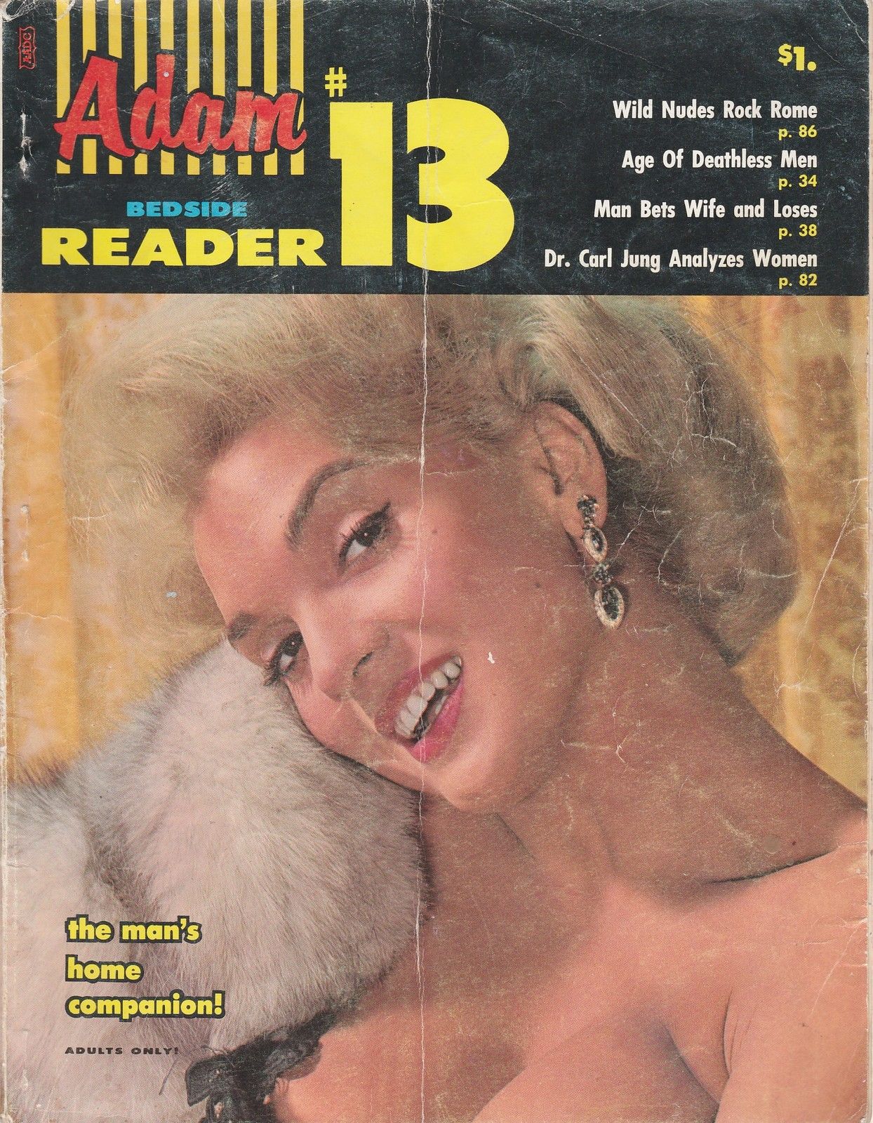 Adam Bedside Reader # 13 magazine back issue Adam Bed Side Reader magizine back copy 