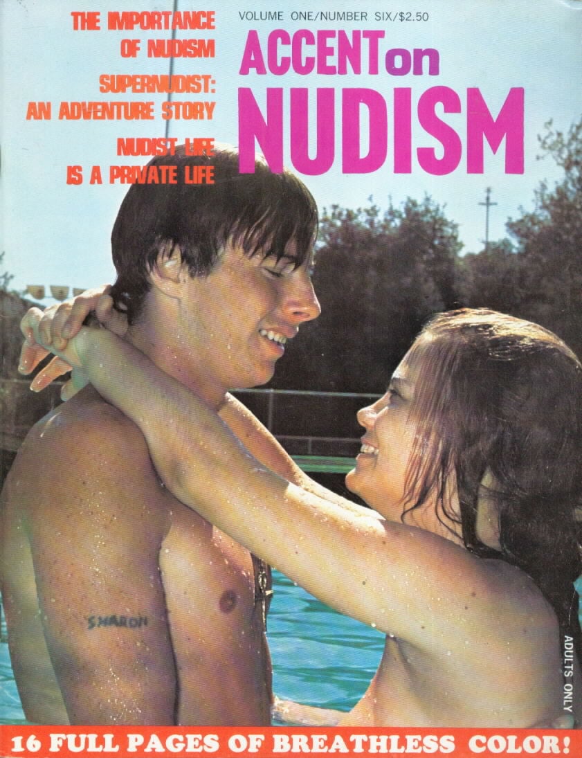 Accent on Nudism Vol. 1 # 6 magazine back issue Accent on Nudism magizine back copy 