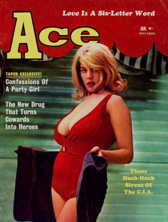 Ace January 1964, Ace January 1964 Pulp Fiction Magazine Back Issue Published by A A Wyns Magazine Publishers. Confessions of a Party Girl., Confessions of a Party Girl