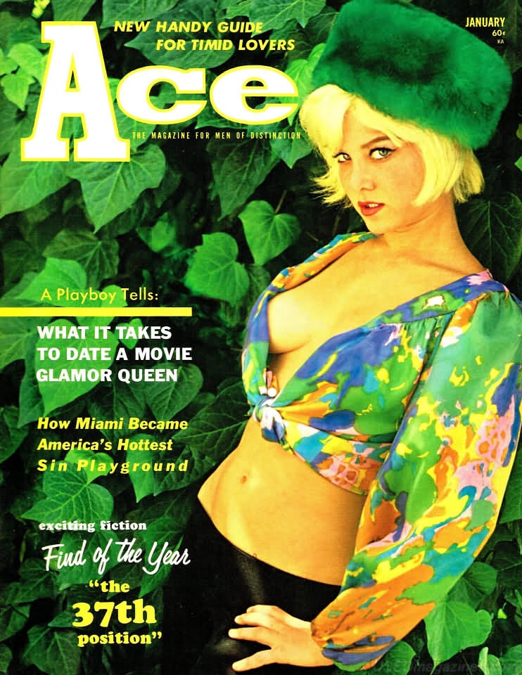 Ace January 1966 magazine back issue Ace magizine back copy Ace January 1966 Pulp Fiction Magazine Back Issue Published by A A Wyns Magazine Publishers. A New Handy Guide For Timid Lovers.