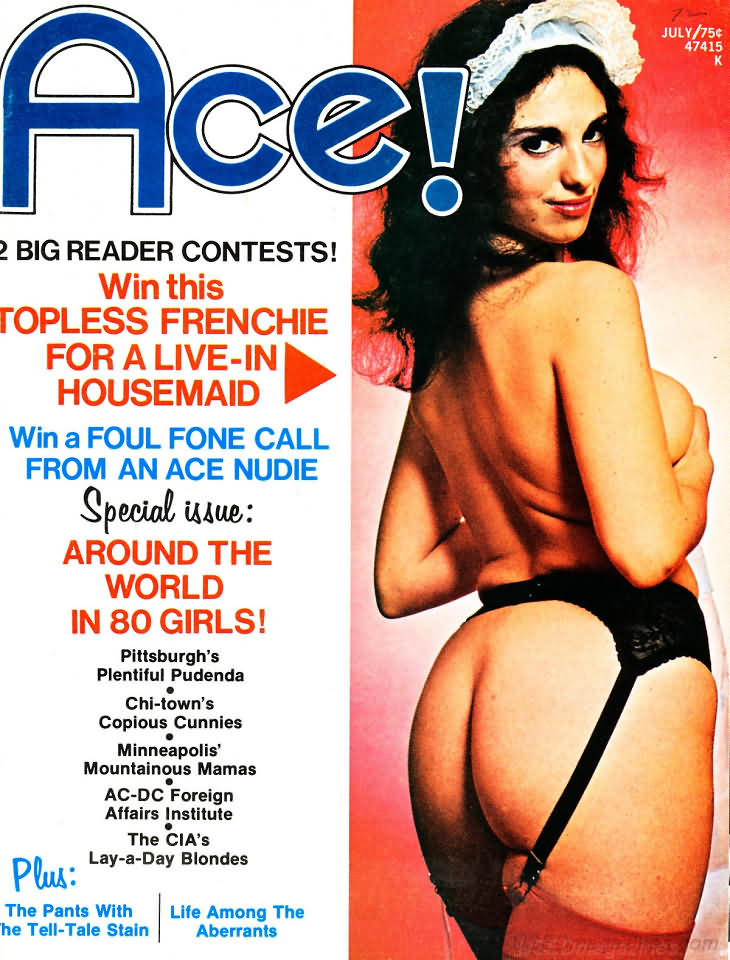 Ace July 1972 magazine back issue Ace magizine back copy Ace July 1972 Pulp Fiction Magazine Back Issue Published by A A Wyns Magazine Publishers. Big Reader Contests!.