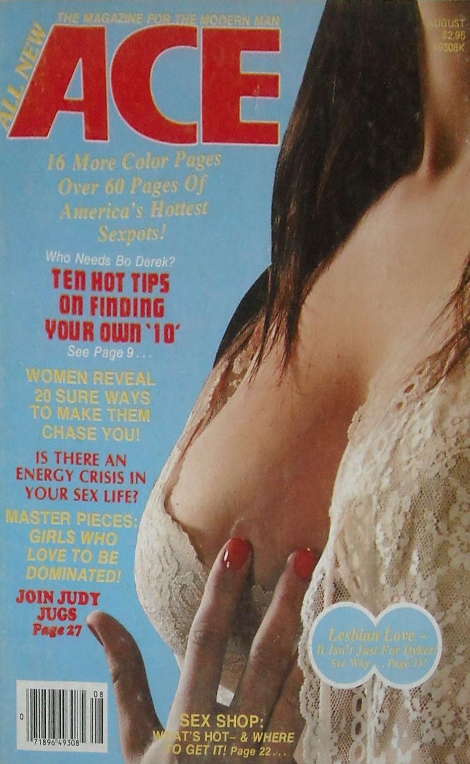 Ace August 1980 magazine back issue Ace magizine back copy Ace August 1980 Pulp Fiction Magazine Back Issue Published by A A Wyns Magazine Publishers. 16 More Color Pages Over 60 Pages Of America's Hottest Sexpots!.