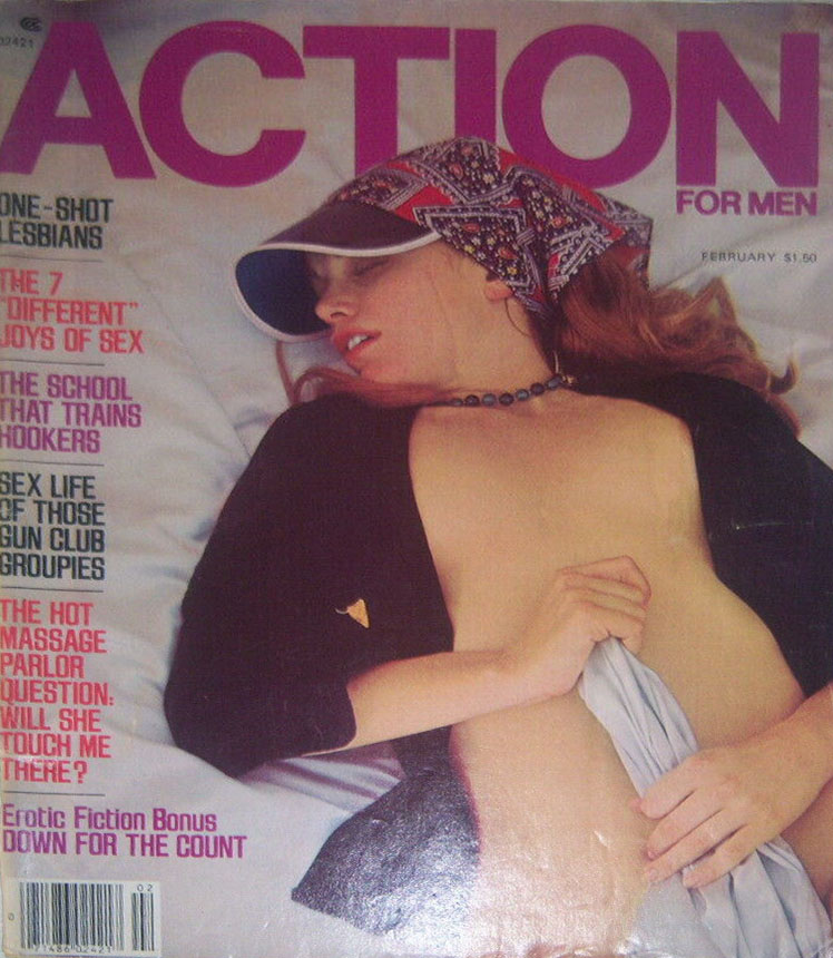 Action for Men February 1978 magazine back issue Action for Men magizine back copy 